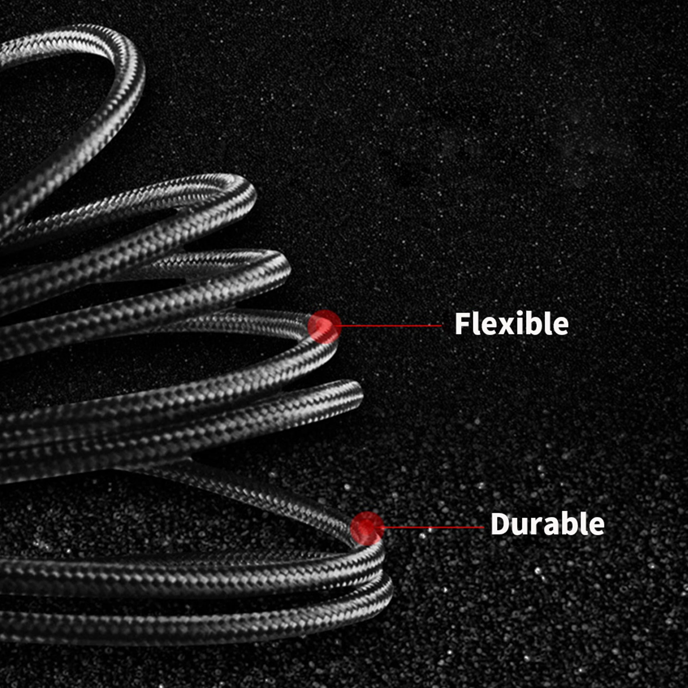 Android Data Cable Fast Charging Cable for Old Model Phones with Trapezoidal Port, Dual-Engine Micro USB Charger Cable, Compatible with Huawei, Xiaomi, Vivo, Meizu, Honor, Oppo, Android, Car Fast Charging Cable 1m