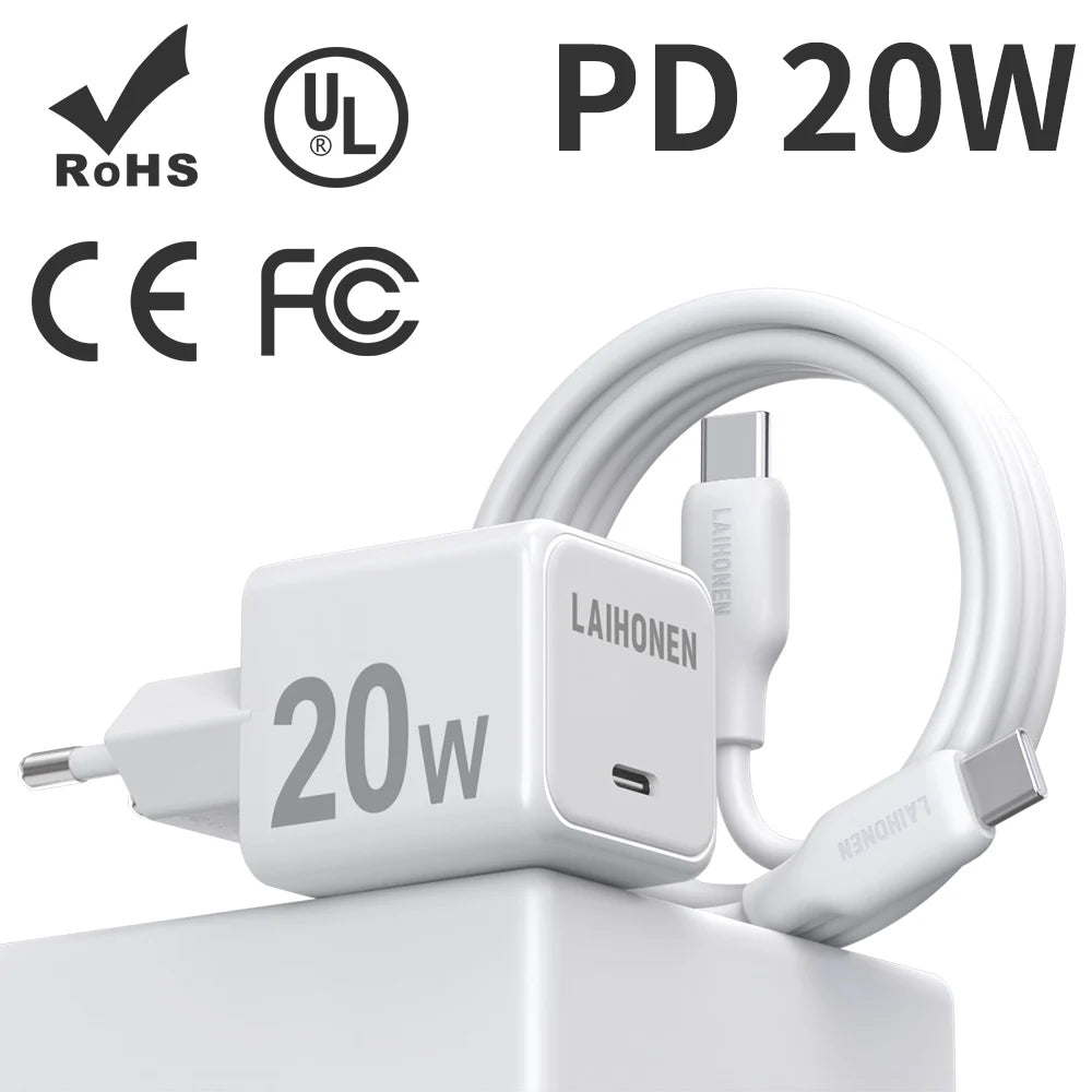 Chargeur rapide PD 20W Chargeur rapide PD 20W pour iPhone 14 13 12 11 Pro Max fast charging cable for phone