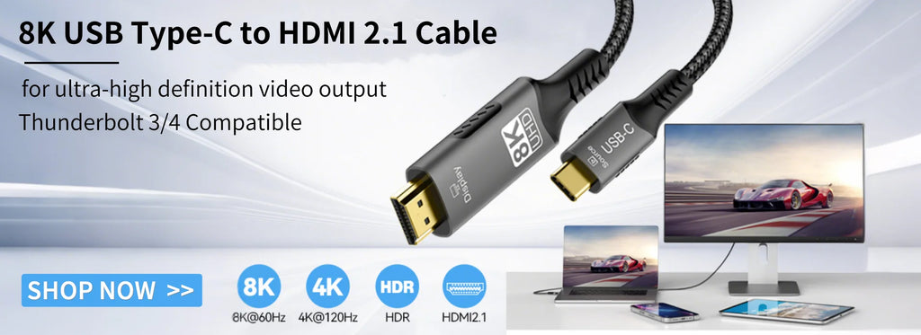 4K Mini HDMI to HDMI Cable HD 4K@60Hz High-Speed Braided HDMI-compatible Cable Bi-Directional 2.0Cord for HDTV Tablet Camera