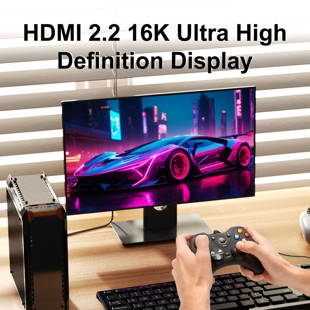 16K HDMI 2.2 Cable 96Gbps 8K@120Hz 4K@240Hz 2K@360Hz Supports HDMI 2.1  eARC HDR10+ for PS5/PS6 Laptop Gaming/Home Theater
